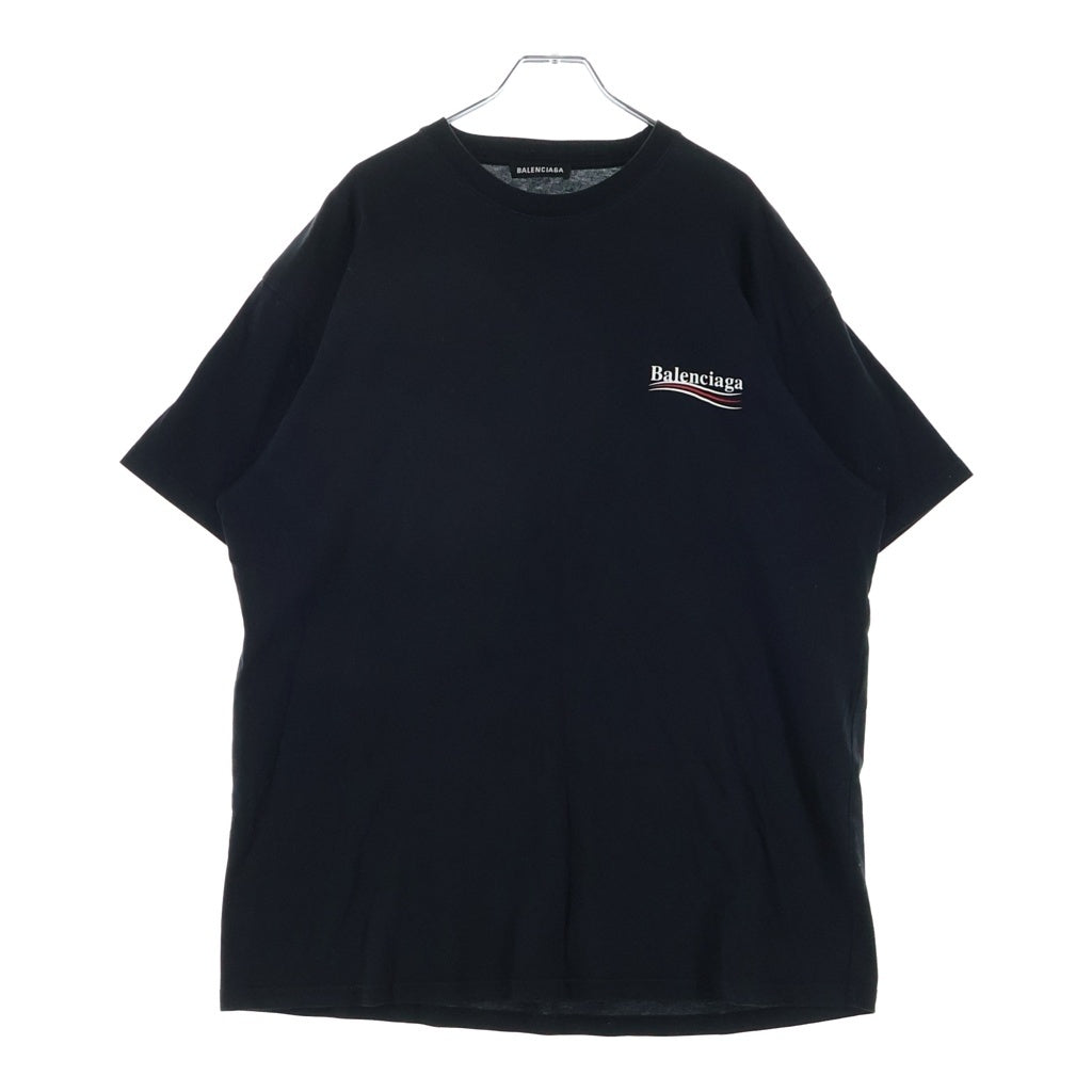 BALENCIAGA(バレンシアガ) 17AW Campain Logo Tee キャンペーンロゴ 半袖Tシャツ カットソー ブラック 508203 TAV44