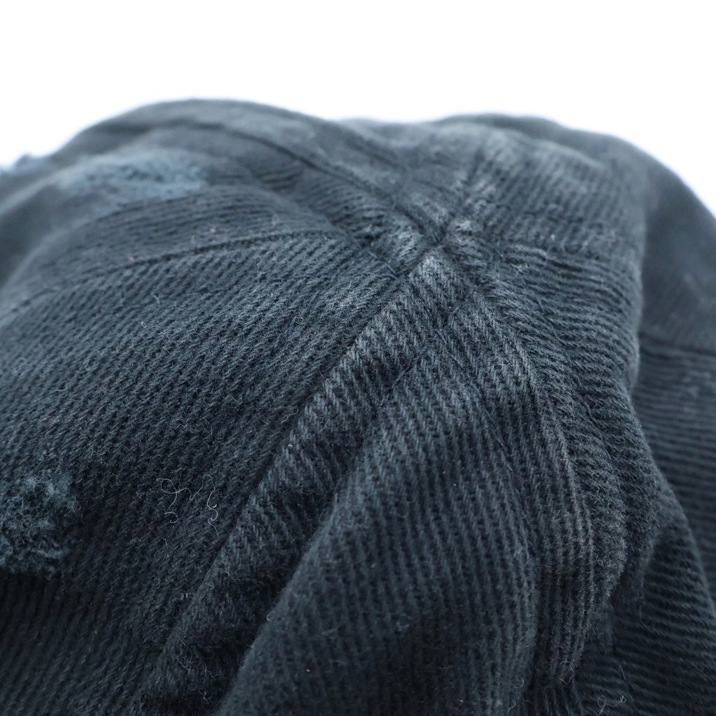 BALENCIAGA(バレンシアガ) 21SS RAMMSTEIN CAP ダメージ加工 ベースボールキャップ ブラック 670765 410B2