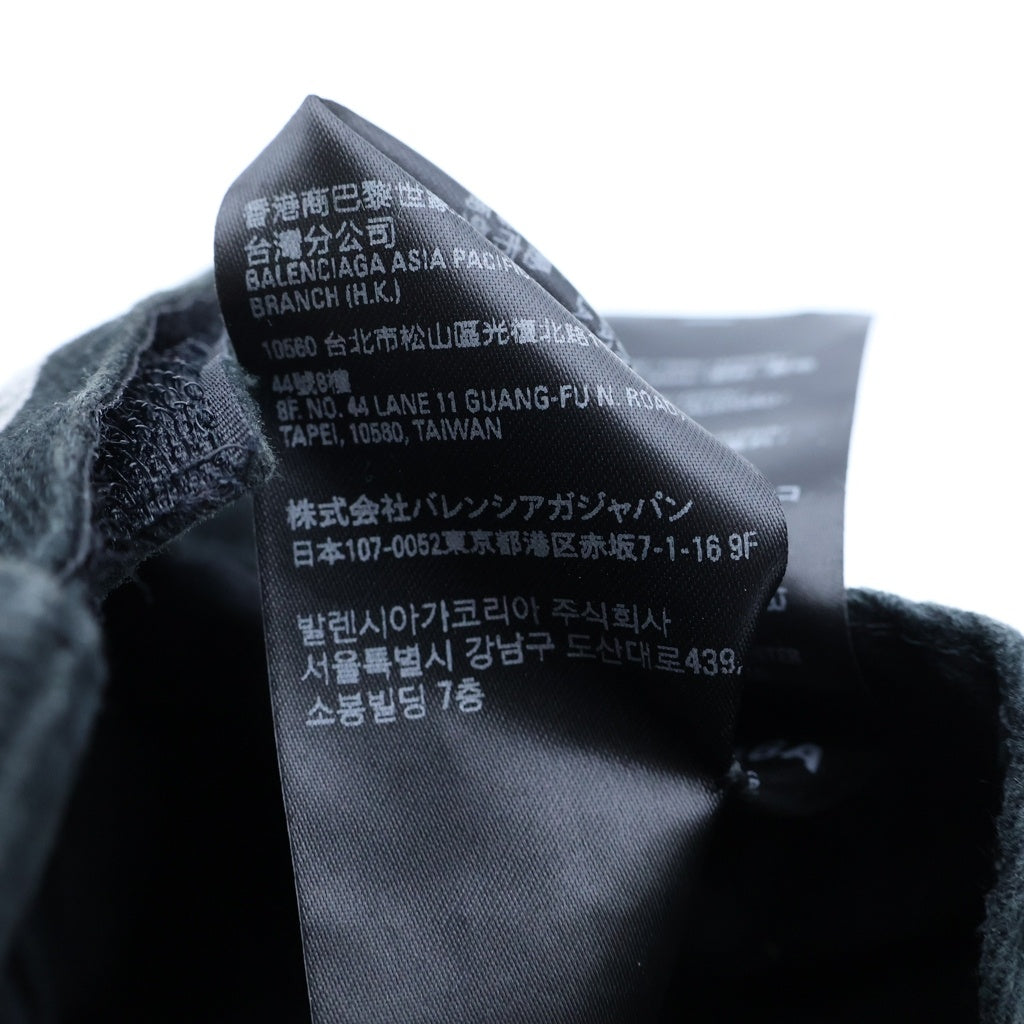BALENCIAGA(バレンシアガ) 21SS RAMMSTEIN CAP ダメージ加工 ベースボールキャップ ブラック 670765 410B2