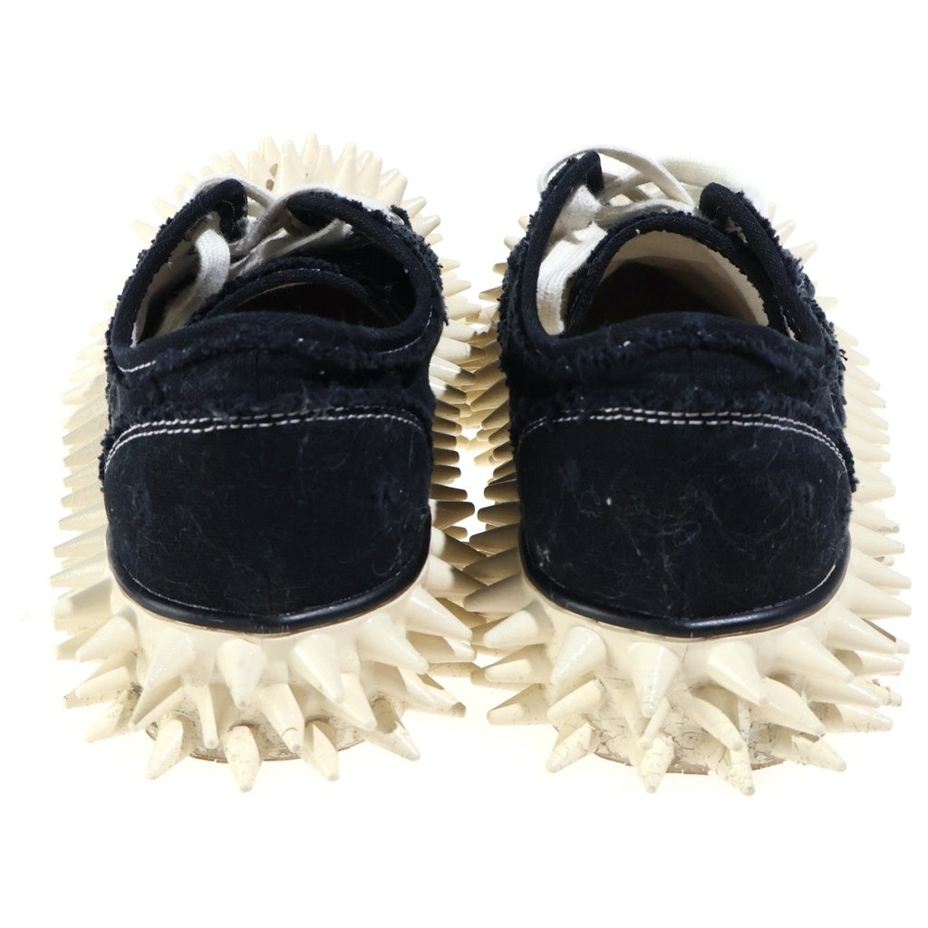 doublet(ダブレット) SPIKY CANVAS SNEAKER スパイキー ローカット キャンバススニーカー ブラック/ホワイト レディース
