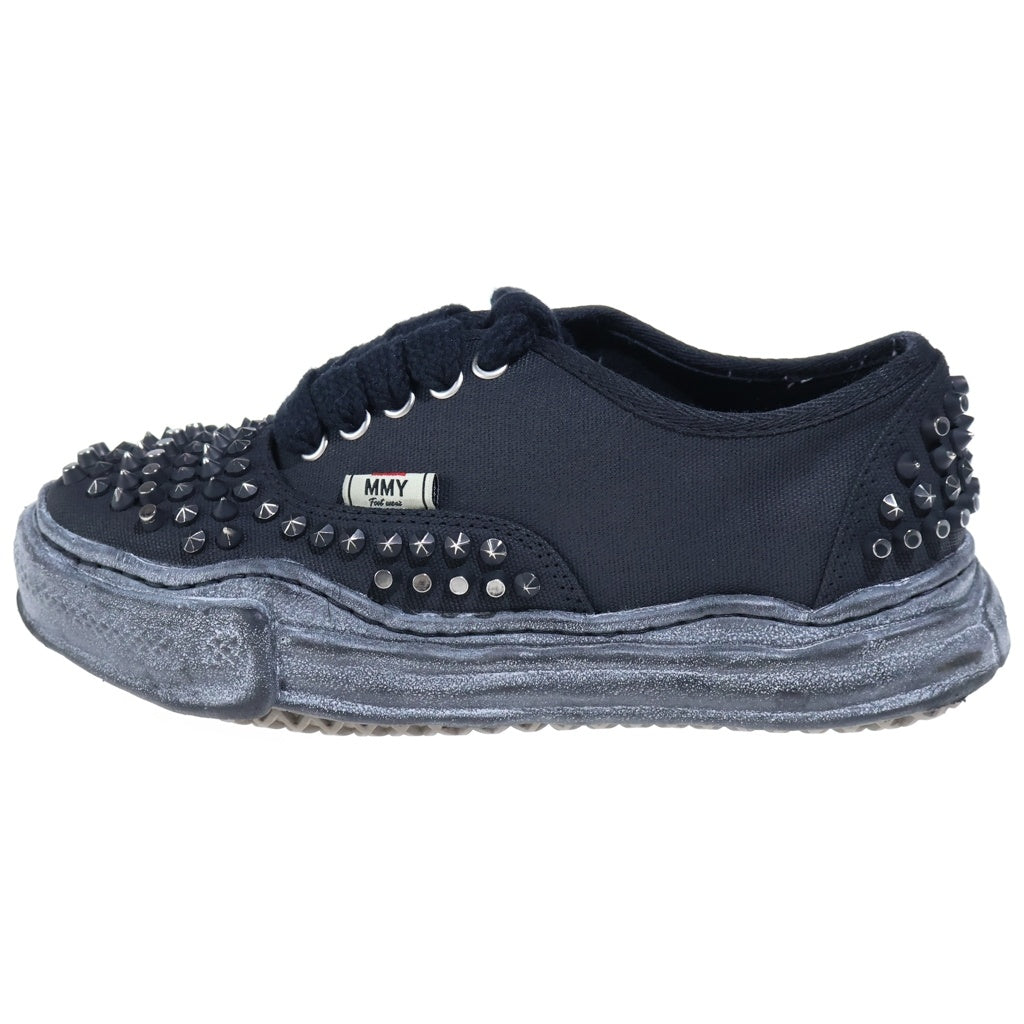 MAISON MIHARAYASUHIRO(メゾンミハラヤスヒロ) BAKER OG Sole Studded Canvas Low-top Sneaker ベイカー スタッズ ローカットスニーカー ブラック A15FW733 レディース