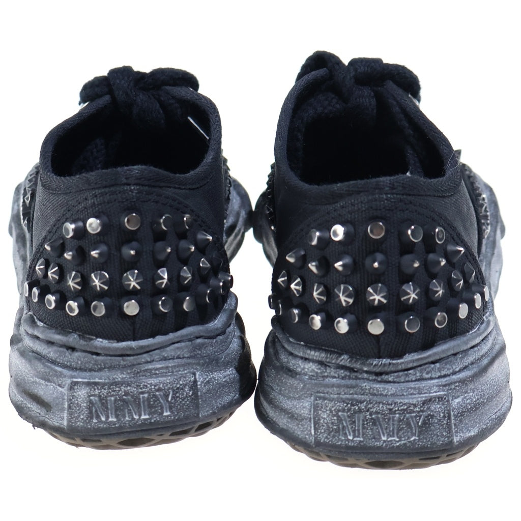 MAISON MIHARAYASUHIRO(メゾンミハラヤスヒロ) BAKER OG Sole Studded Canvas Low-top Sneaker ベイカー スタッズ ローカットスニーカー ブラック A15FW733 レディース