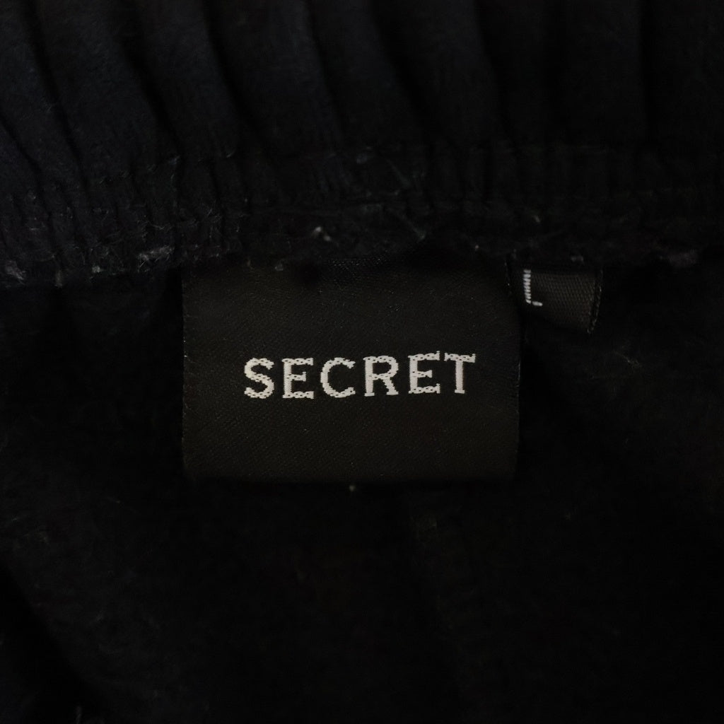 NO BRAND(ノーブランド) SECRET シークレット TRACKSUIT プルオーバーパーカー スウェットパンツ セットアップ ブラック