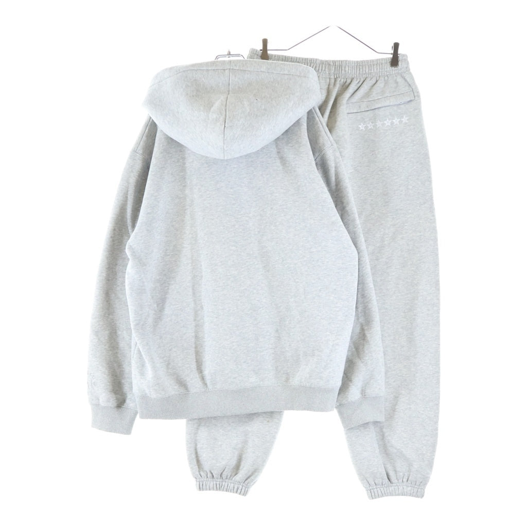 NO BRAND(ノーブランド) SECRET シークレット TRACKSUIT プルオーバーパーカー スウェットパンツ セットアップ グレー