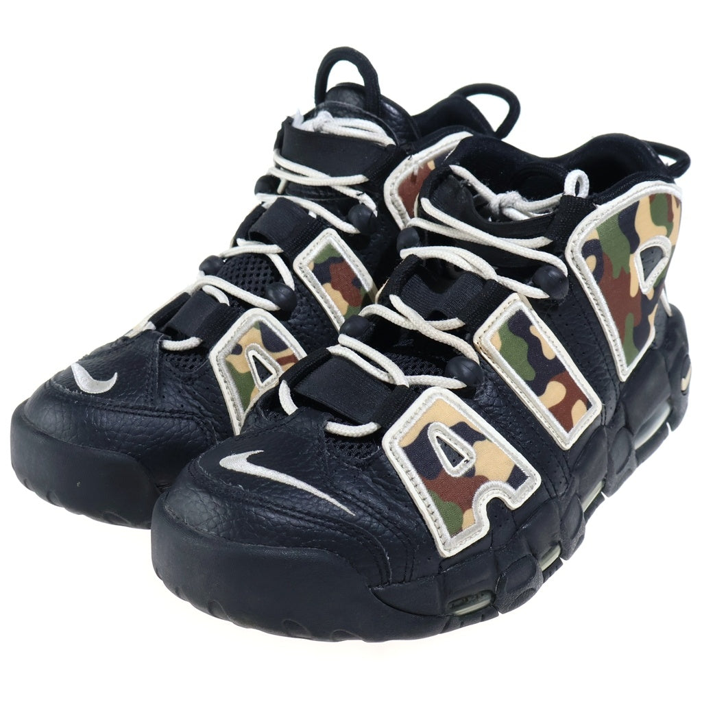 NIKE(ナイキ) AIR MORE UP TEMPO 96 QS SU19 エアモアアップテンポブラックカモ ハイカットスニーカー US8/26.0cm ブラック/カモ CJ6122-001