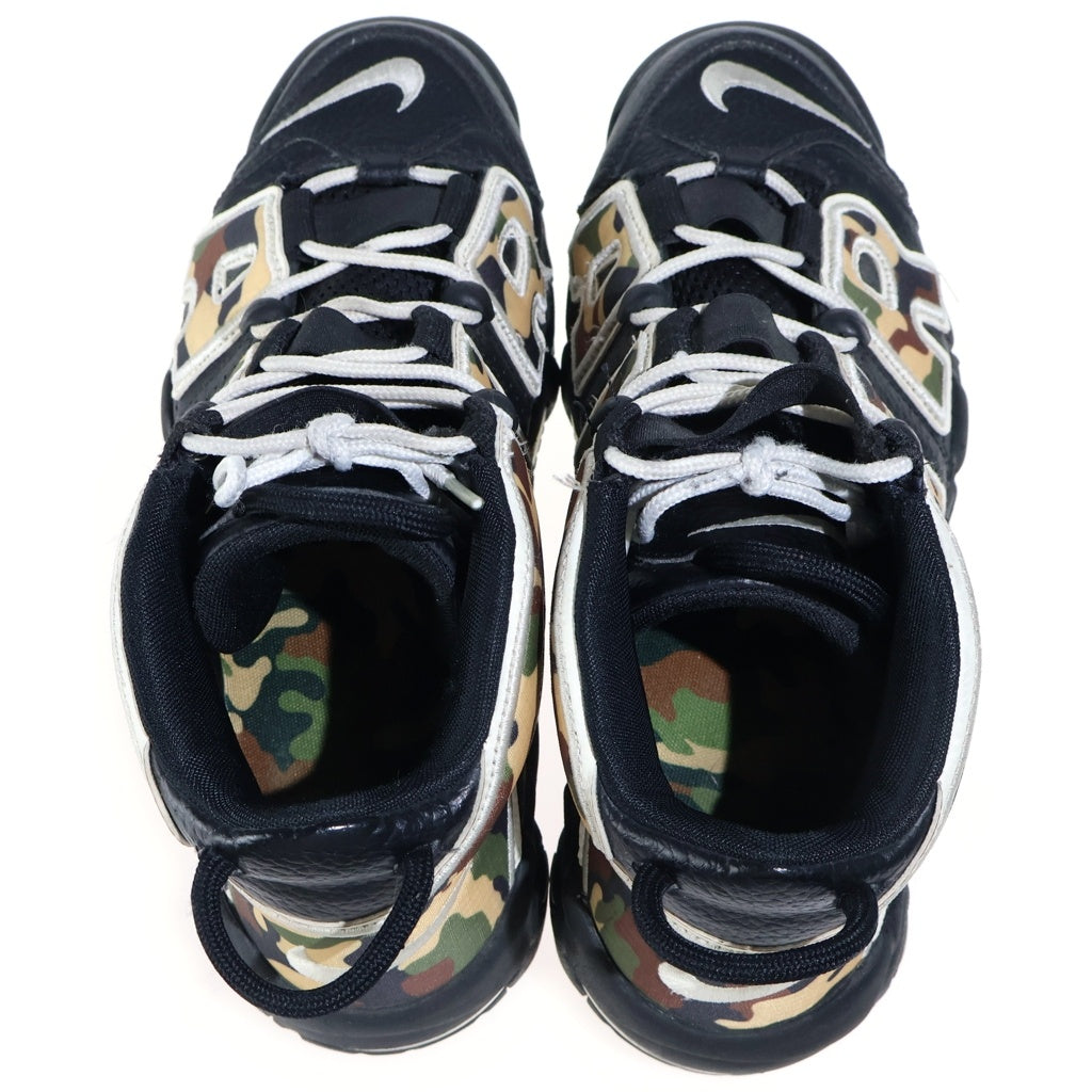 NIKE(ナイキ) AIR MORE UP TEMPO 96 QS SU19 エアモアアップテンポブラックカモ ハイカットスニーカー US8/26.0cm ブラック/カモ CJ6122-001