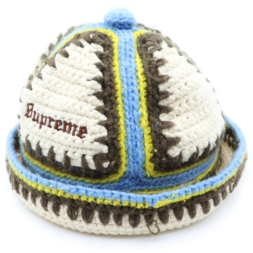 SUPREME(シュプリーム) 23SS Crochet Edge Bell Hat クラッシュハット 帽子 アイボリー レディース