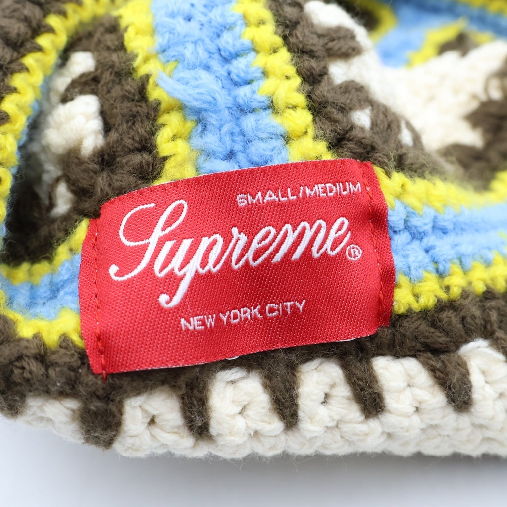 SUPREME(シュプリーム) 23SS Crochet Edge Bell Hat クラッシュハット 帽子 アイボリー レディース