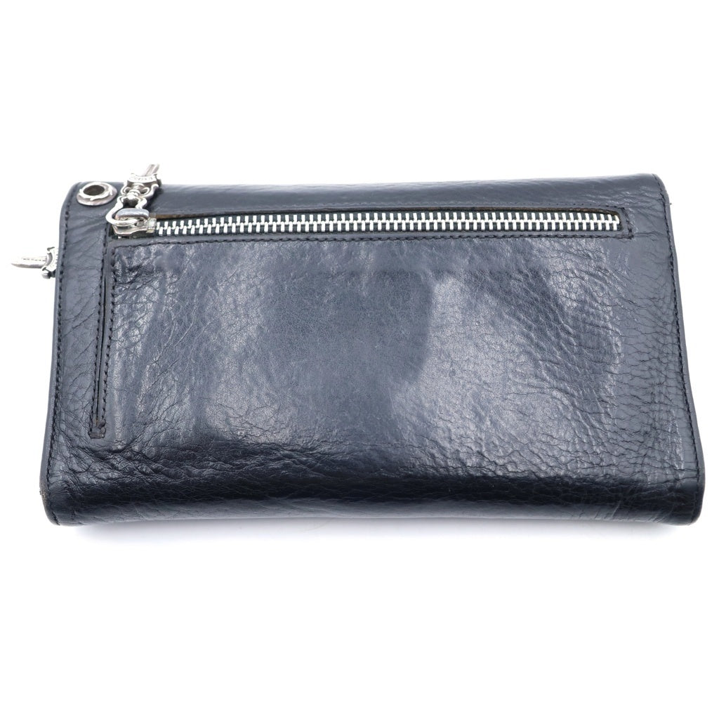 CHROME HEARTS(クロムハーツ) WAVE ウェーブ レザーウォレット 財布 ブラック