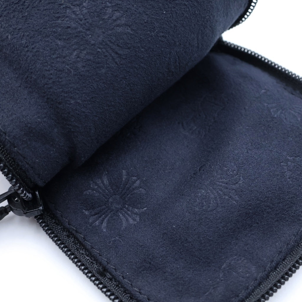 CHROME HEARTS(クロムハーツ) CHプラス レザー アイウェアケース メガネケース ブラック