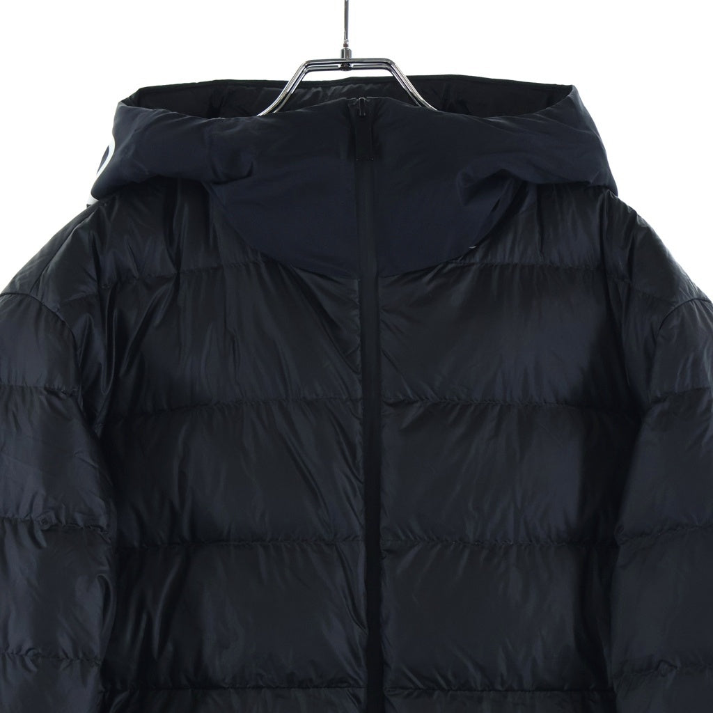 MONCLER(モンクレール) 23SS PROVINS GIUBBOTTO フードロゴ刺繍 ライトダウンジャケット ブラック I10911A00092 53279