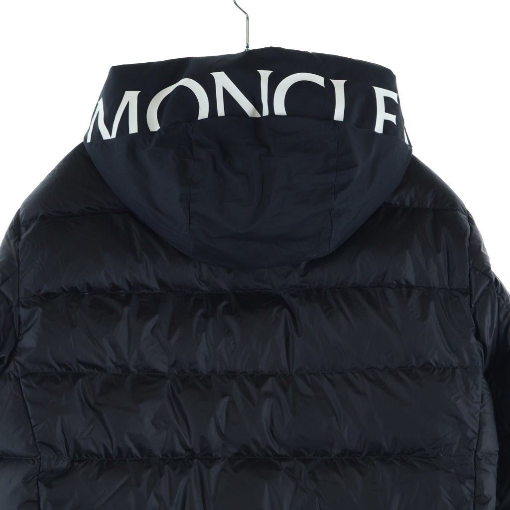 MONCLER(モンクレール) 23SS PROVINS GIUBBOTTO フードロゴ刺繍 ライトダウンジャケット ブラック I10911A00092 53279