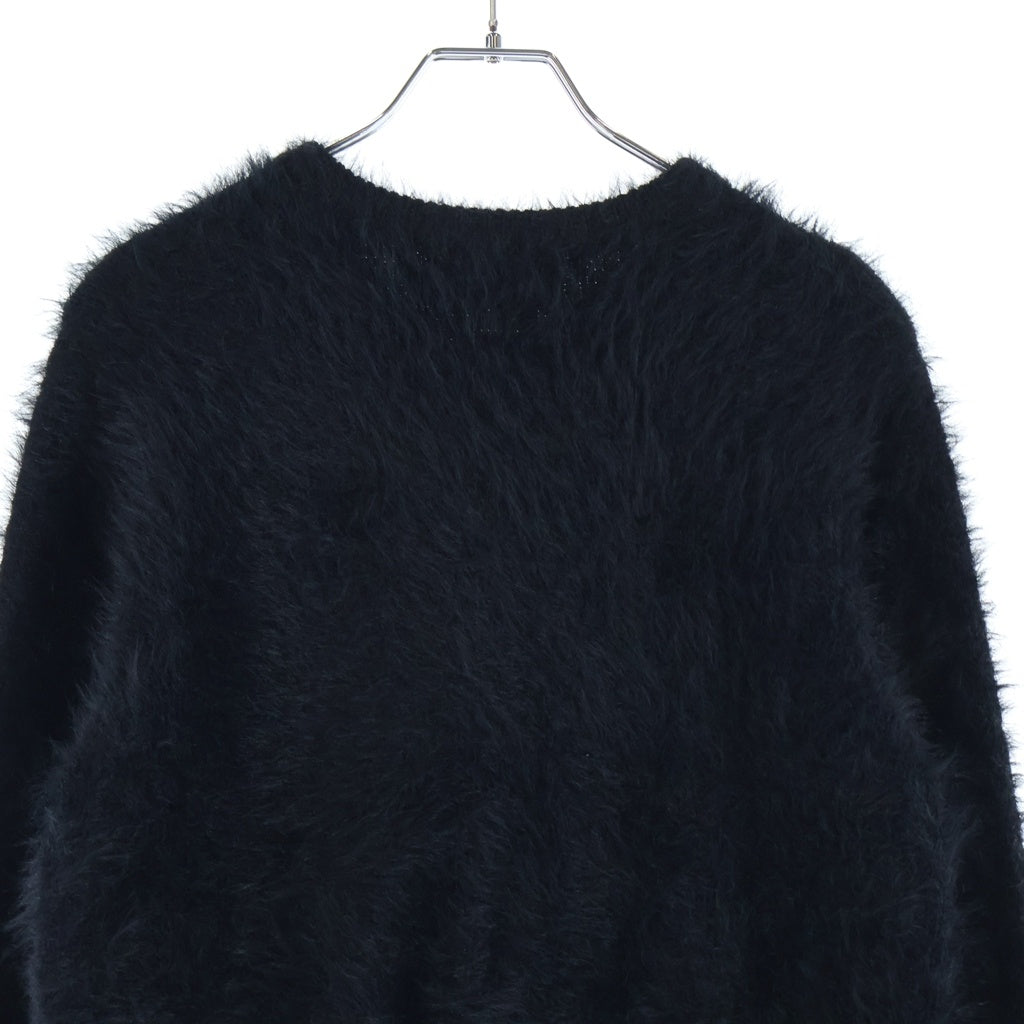 FRED PERRY(フレッドペリー) × Ray BEAMS 別注 シャギー長袖カーディガン ブラック レディース FZ7242