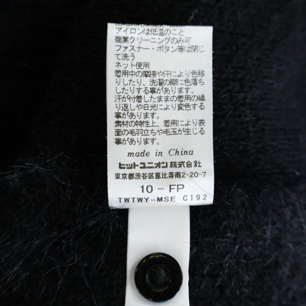 FRED PERRY(フレッドペリー) × Ray BEAMS 別注 シャギー長袖カーディガン ブラック レディース FZ7242