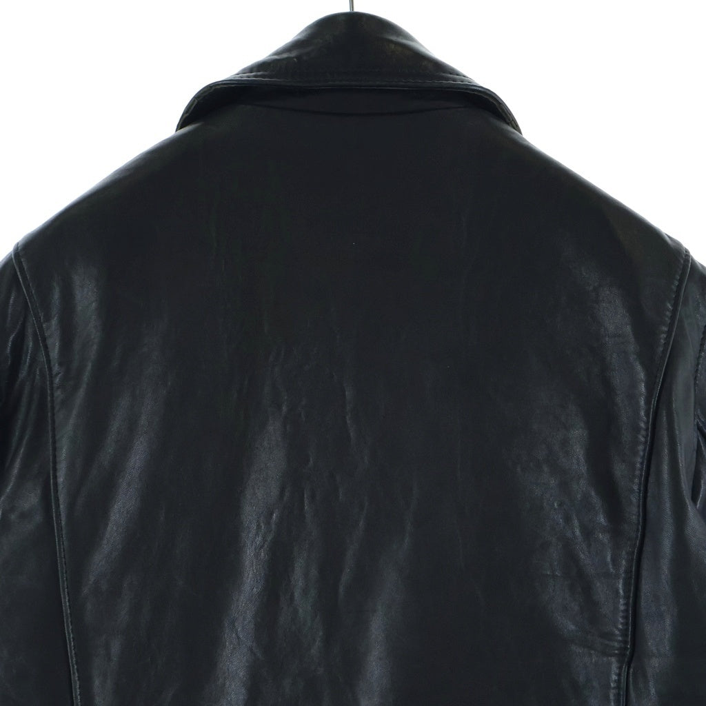 Lewis Leathers(ルイスレザー) AVIAKIT CYCLONE サイクロン ジップアップ レザー ダブルライダースジャケット ブラック