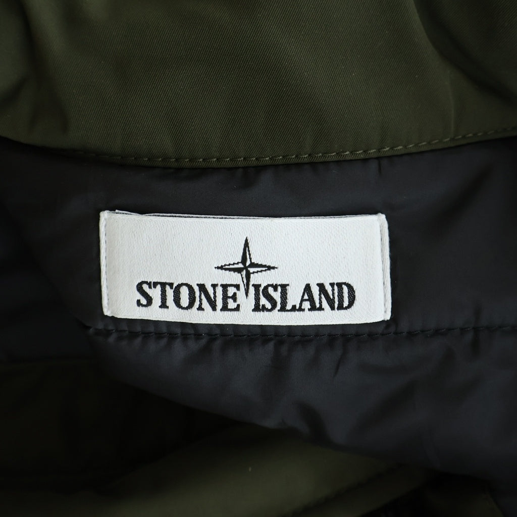 STONE ISLAND(ストーンアイランド) MICRO TWILL WITH PRIMALOFT P.U.R.E INSULATION TECHNOLOGY ポリエステル マイクロツイル パデッドスタンドカラーブルゾンジャケット カーキ 791541926