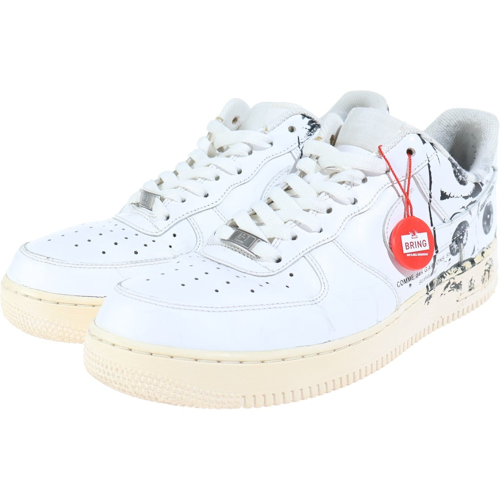 NIKE(ナイキ) ×COMME des GARCONS ×SUPREME AIR FORCE LOW コムデギャルソン シュプリーム エアフォース 1 ローカットスニーカー ホワイト US11/29cm 923044-100