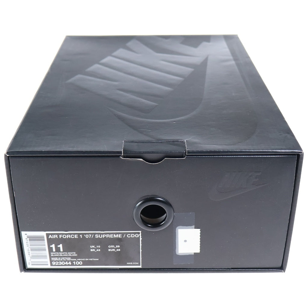 NIKE(ナイキ) ×COMME des GARCONS ×SUPREME AIR FORCE LOW コムデギャルソン シュプリーム エアフォース 1 ローカットスニーカー ホワイト US11/29cm 923044-100