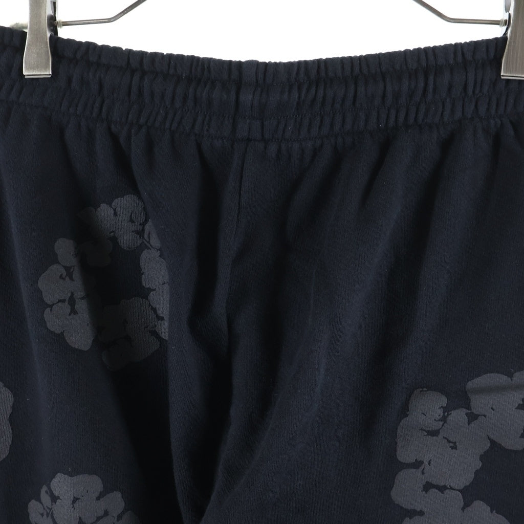 DENIM TEARS(デニムティアーズ) The Cotton Wreath Sweat Pants コットンリース スウェットパンツ ブラック