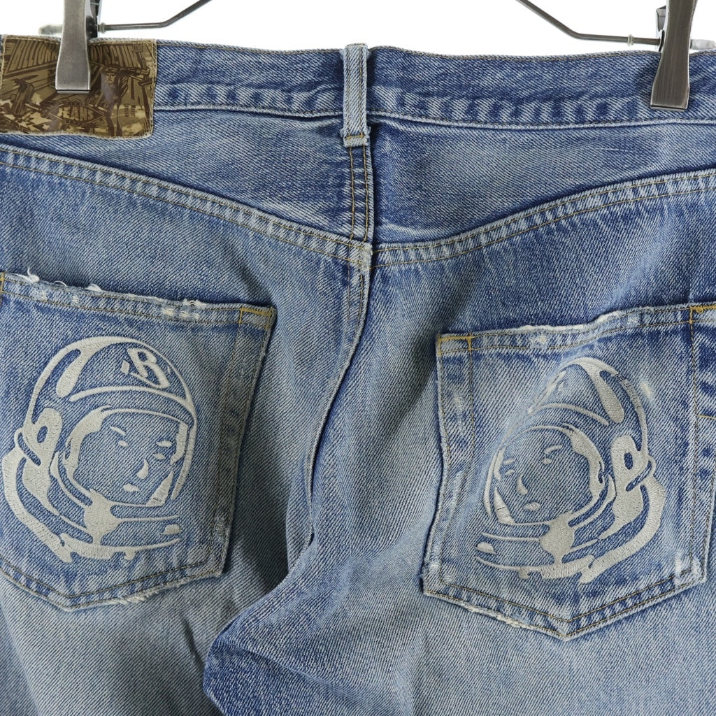 BILLIONAIRE BOYS CLUB(ビリオネアボーイズクラブ) バックロゴプリント デニムパンツ インディゴ 11150001