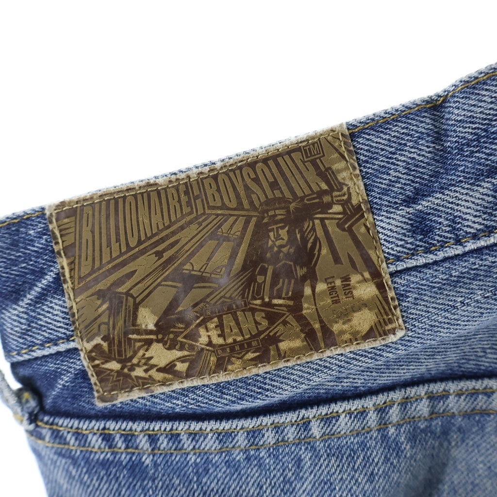 BILLIONAIRE BOYS CLUB(ビリオネアボーイズクラブ) バックロゴプリント デニムパンツ インディゴ 11150001
