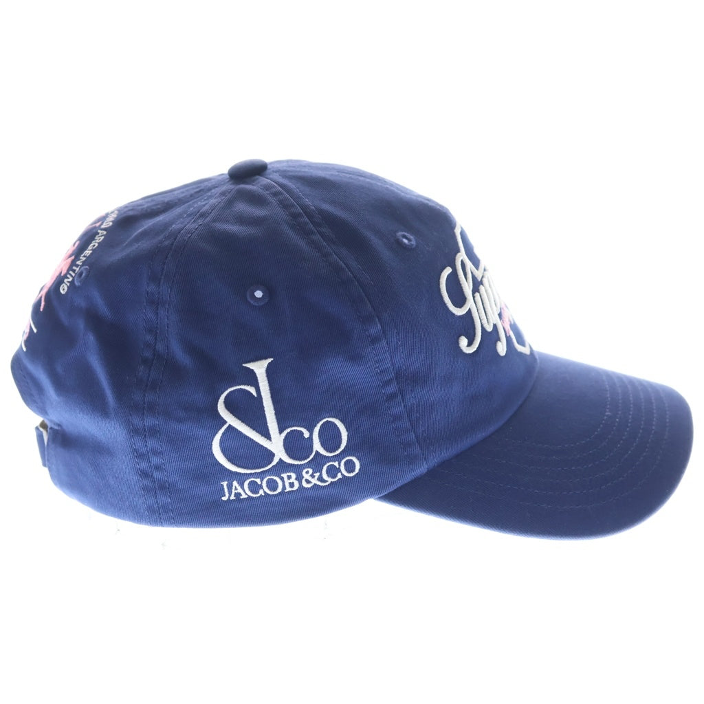 SUPREME(シュプリーム) 24SS La Martina Jacob & Co. 6-Panel Cap フロントロゴ刺繍 6パネルキャップ ブルー
