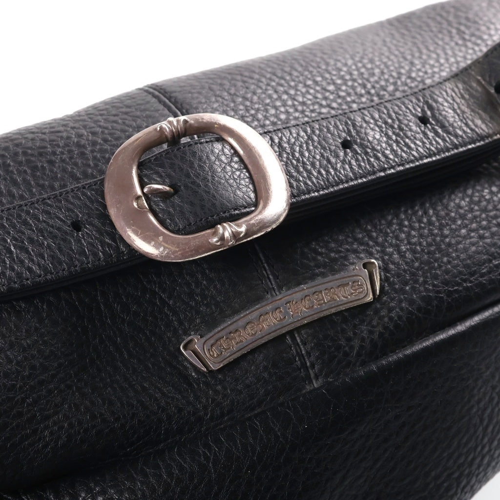 CHROME HEARTS(クロムハーツ) #1 SNAT PACK スナットパック ダガージップ ガンスリンガーベルト レザーウエストバッグ ブラック