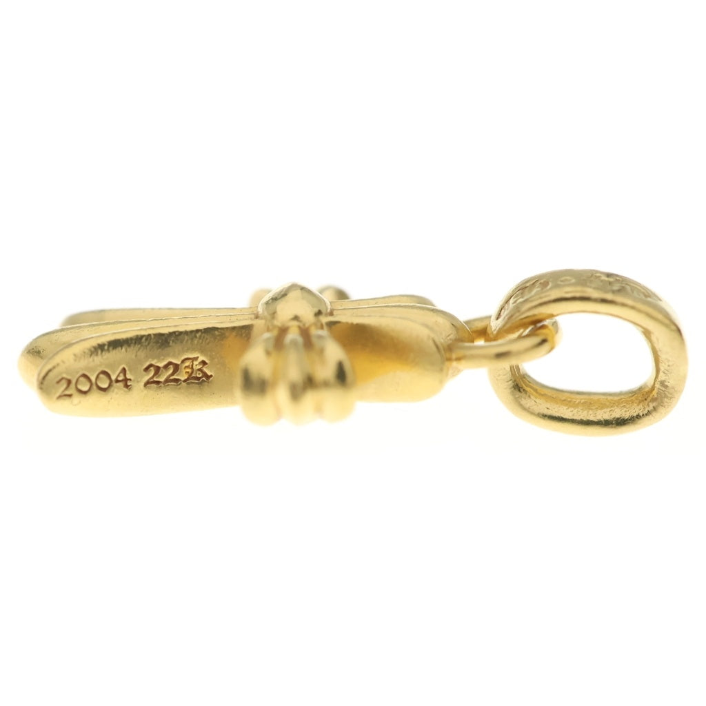 CHROME HEARTS(クロムハーツ) 22K CRS BBYFAT ベイビーファットクロス ペンダントトップ ゴールドBCA037