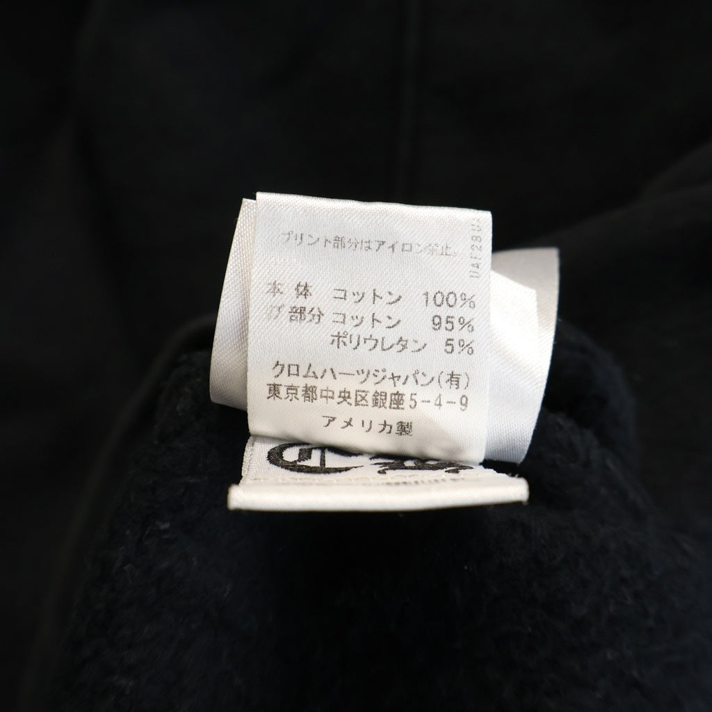 CHROME HEARTS(クロムハーツ) Cross Tire Track Pullover Hoodie バックセメタリークロス タイヤトラック プルオーバーフーディー パーカー ブラック