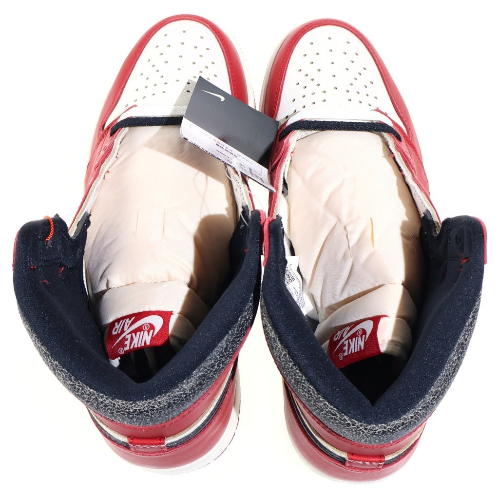 NIKE(ナイキ) AIR JORDAN 1 HIGH OG CHICAGO LOST & FOUND エアジョーダン1 ハイ ロスト アンド ファウンド ハイカットスニーカー レッド/ホワイト US10/28.0cm DZ5485-612
