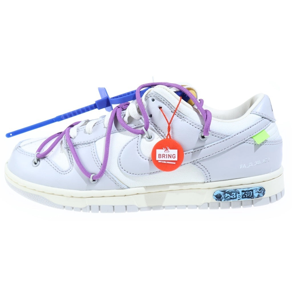 NIKE(ナイキ) ×Off-White Dunk Low1 of 50 Lot.48 オフホワイト ダンク ローカットスニーカー グレー US10/28cm DM1602-107