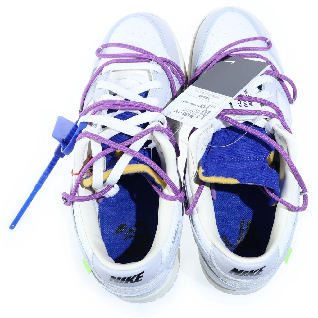 NIKE(ナイキ) ×Off-White Dunk Low1 of 50 Lot.48 オフホワイト ダンク ローカットスニーカー グレー US10/28cm DM1602-107