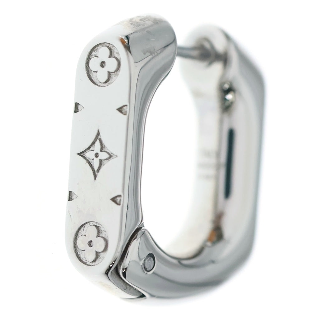 LOUIS VUITTON(ルイヴィトン) シングル ミニモノグラム チェーン ピアス M02227 シルバー