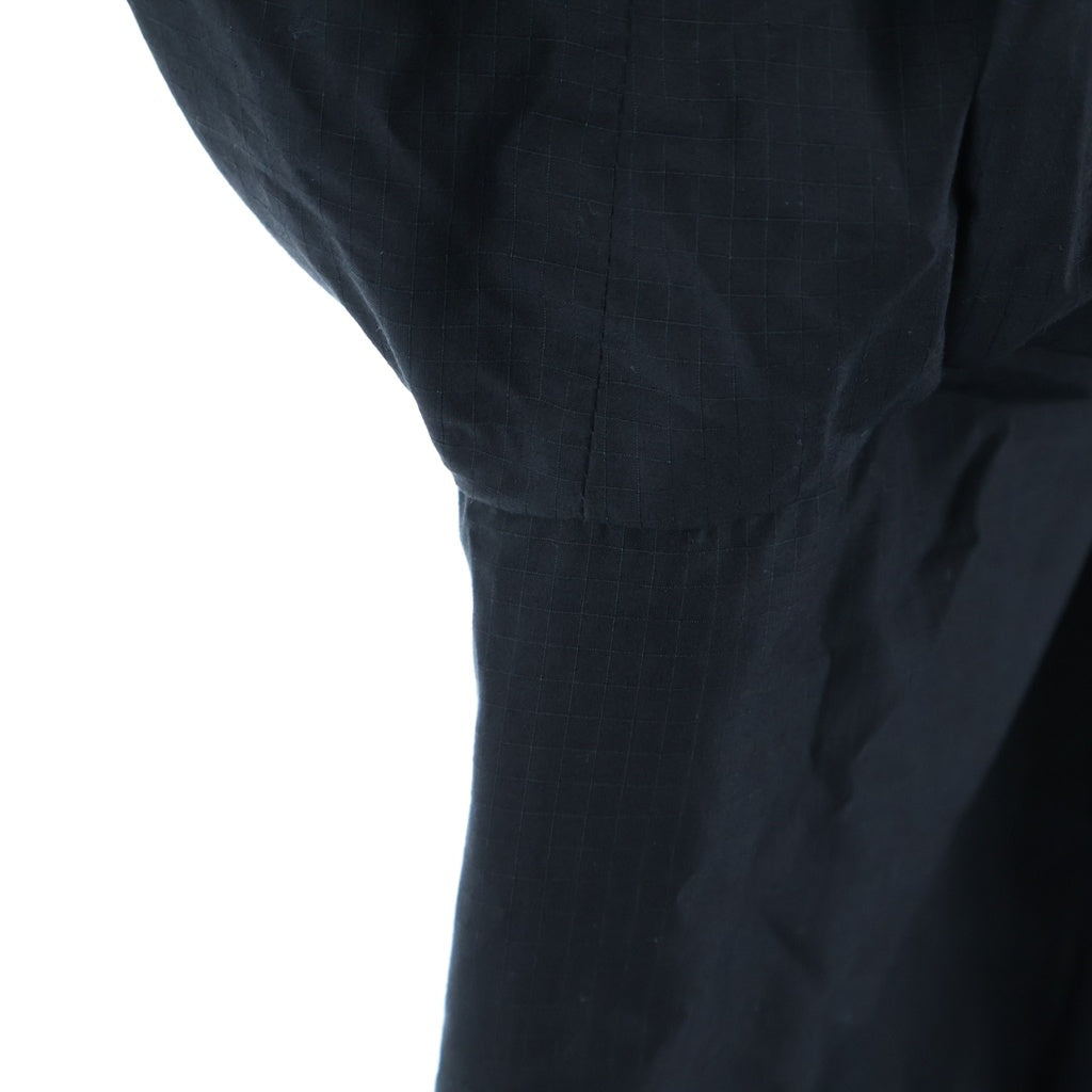 DRKSHDW(ダークシャドウ) 25SS GIMP FLIGHT BOMBER ギンプフライトボンバージャケット テンセルリップストップジップアップフーデットMA-1ジャケット ブラック DU01E3772-NR