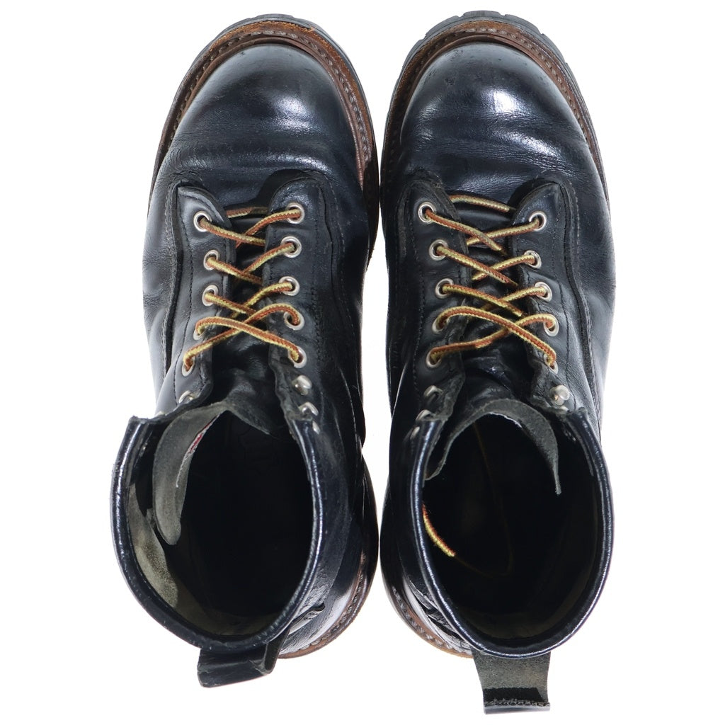 RED WING(レッド ウイング) LINEMAN ラインマン ハイカットレザーブーツ ブラック US7 1/2 2934
