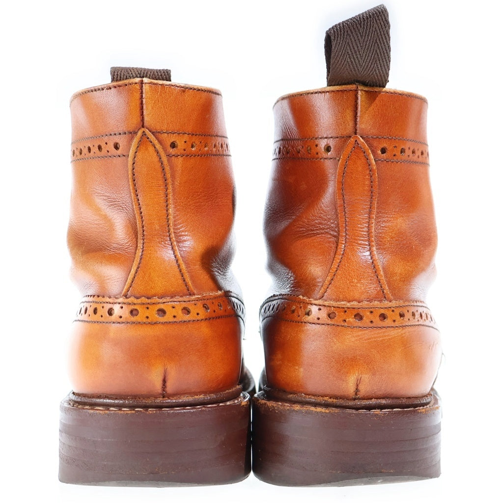 Tricker's(トリッカーズ) MALTON COMMANDO SOLE マルトン コマンドソール ウイングチップ レースアップ レザー カントリーブーツ ブラウン M2508