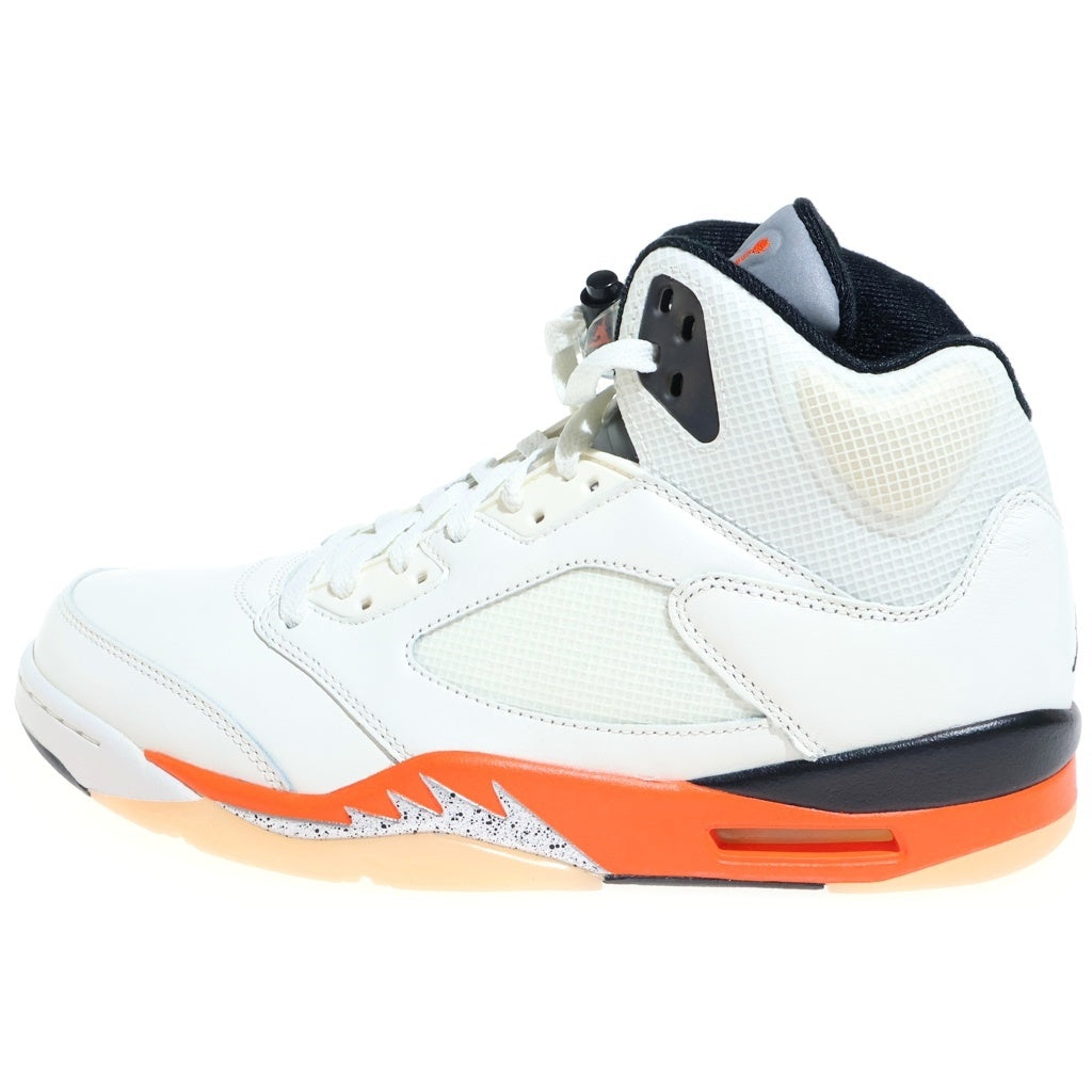 NIKE(ナイキ) AIR JORDAN 5 RETRO ORANGE BLAZE エアジョーダン5 オレンジブレイズ ミッドカットスニーカー ホワイト/オレンジ US10.5/28.5cm DC1060-100
