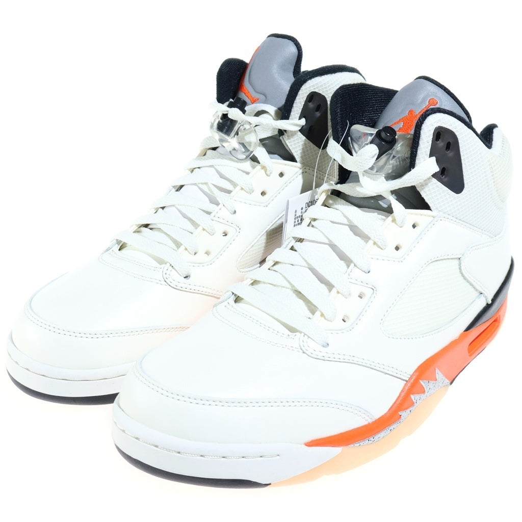 NIKE(ナイキ) AIR JORDAN 5 RETRO ORANGE BLAZE エアジョーダン5 オレンジブレイズ ミッドカットスニーカー ホワイト/オレンジ US10.5/28.5cm DC1060-100
