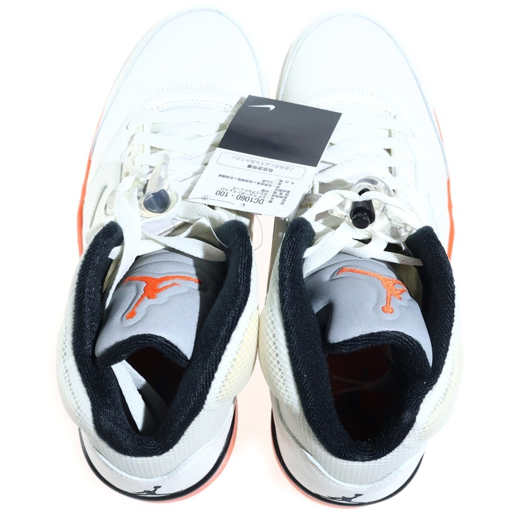 NIKE(ナイキ) AIR JORDAN 5 RETRO ORANGE BLAZE エアジョーダン5 オレンジブレイズ ミッドカットスニーカー ホワイト/オレンジ US10.5/28.5cm DC1060-100