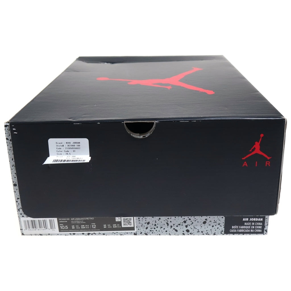 NIKE(ナイキ) AIR JORDAN 5 RETRO ORANGE BLAZE エアジョーダン5 オレンジブレイズ ミッドカットスニーカー ホワイト/オレンジ US10.5/28.5cm DC1060-100