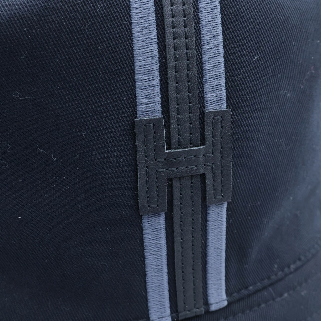 HERMES(エルメス) FRED H STRIPE Hストライプ バケットハット 帽子 ブラック H242069N