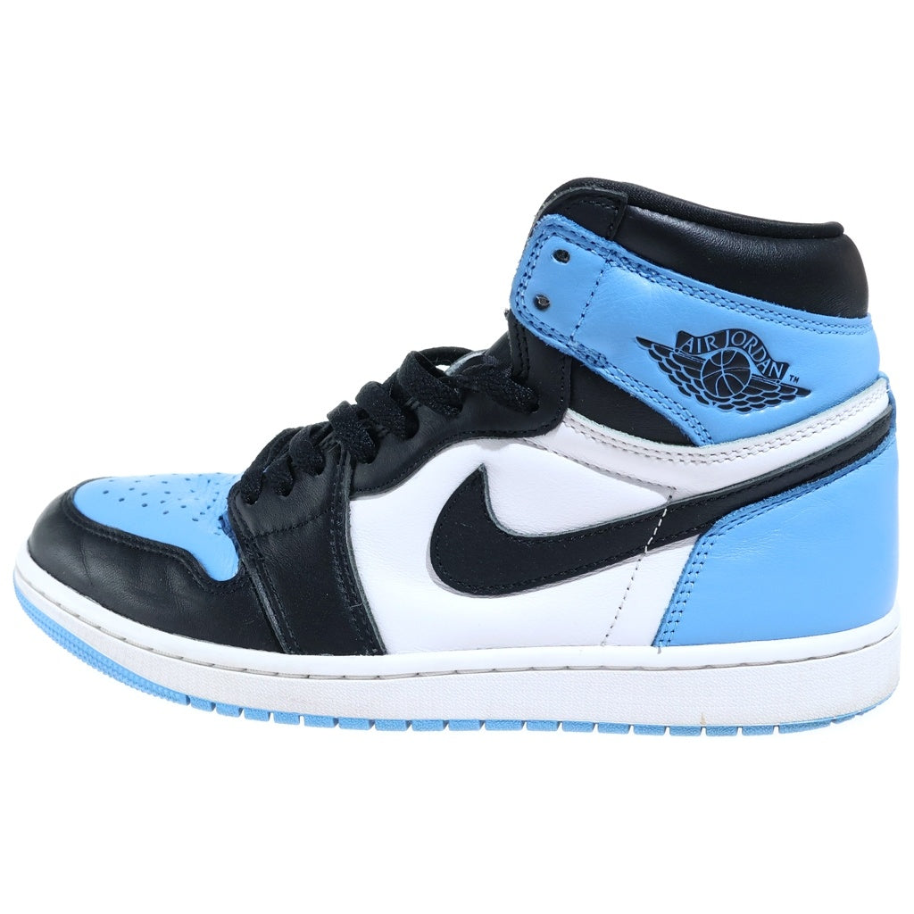 NIKE(ナイキ) AIR JORDAN 1 RETRO HIGH OG UNIVERSITY BLUEUNC TOE エアジョーダン1 レトロ ユニバーシティブルー UNC ハイカットスニーカー ブルー/ホワイト US9/27cm DZ5485-400