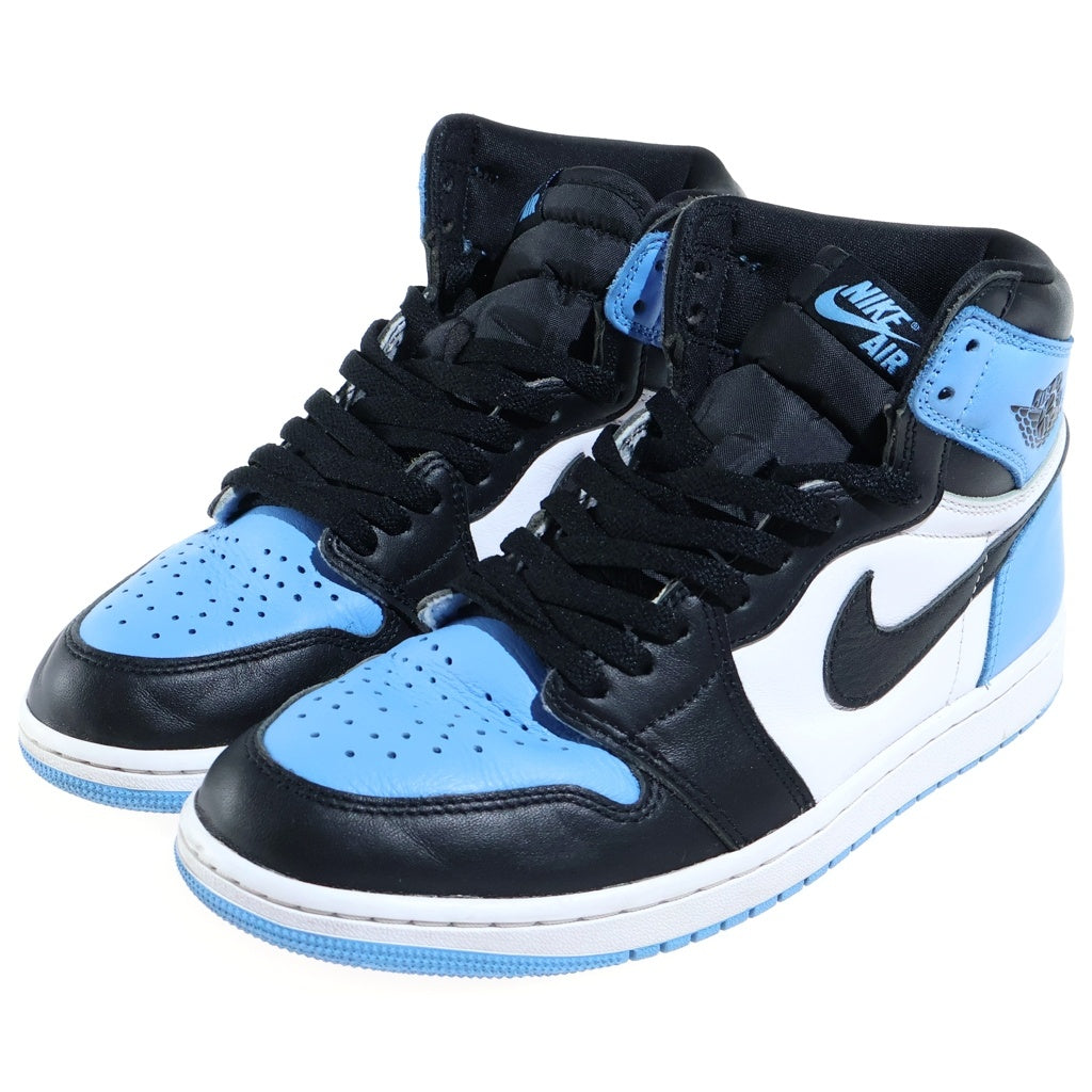 NIKE(ナイキ) AIR JORDAN 1 RETRO HIGH OG UNIVERSITY BLUEUNC TOE エアジョーダン1 レトロ ユニバーシティブルー UNC ハイカットスニーカー ブルー/ホワイト US9/27cm DZ5485-400