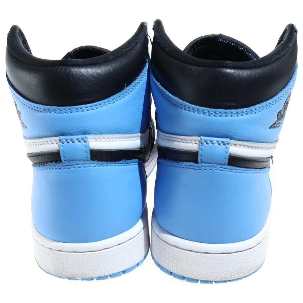NIKE(ナイキ) AIR JORDAN 1 RETRO HIGH OG UNIVERSITY BLUEUNC TOE エアジョーダン1 レトロ ユニバーシティブルー UNC ハイカットスニーカー ブルー/ホワイト US9/27cm DZ5485-400