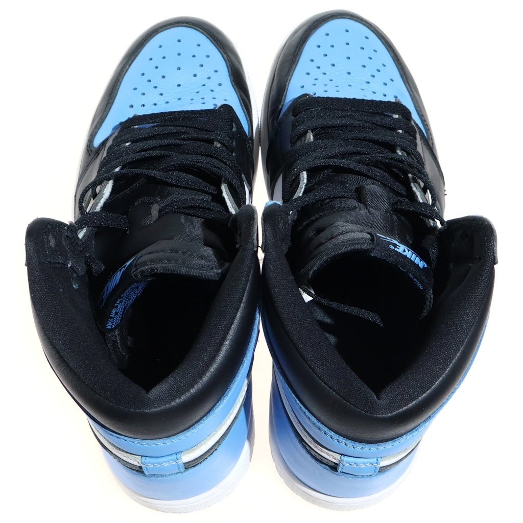 NIKE(ナイキ) AIR JORDAN 1 RETRO HIGH OG UNIVERSITY BLUEUNC TOE エアジョーダン1 レトロ ユニバーシティブルー UNC ハイカットスニーカー ブルー/ホワイト US9/27cm DZ5485-400
