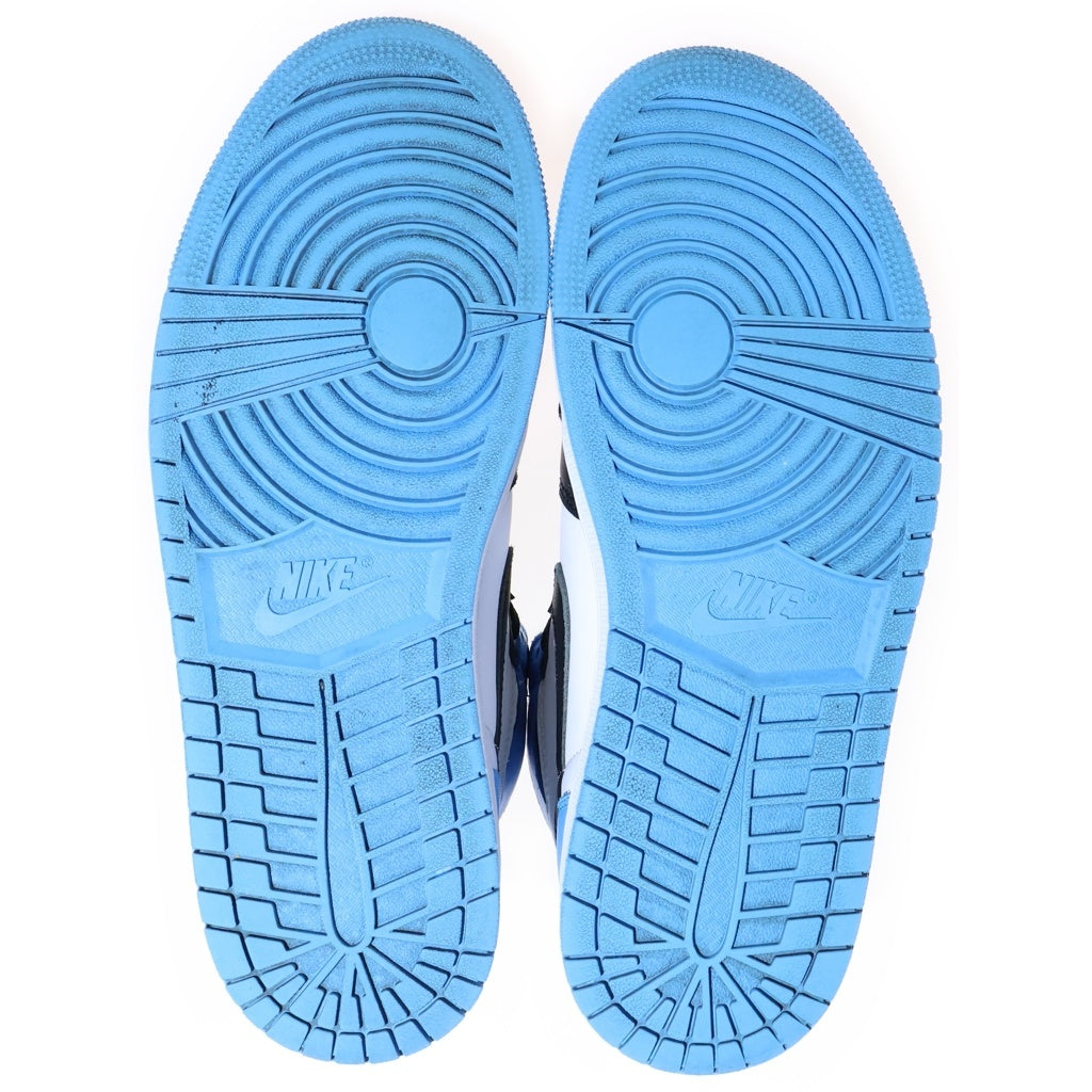 NIKE(ナイキ) AIR JORDAN 1 RETRO HIGH OG UNIVERSITY BLUEUNC TOE エアジョーダン1 レトロ ユニバーシティブルー UNC ハイカットスニーカー ブルー/ホワイト US9/27cm DZ5485-400