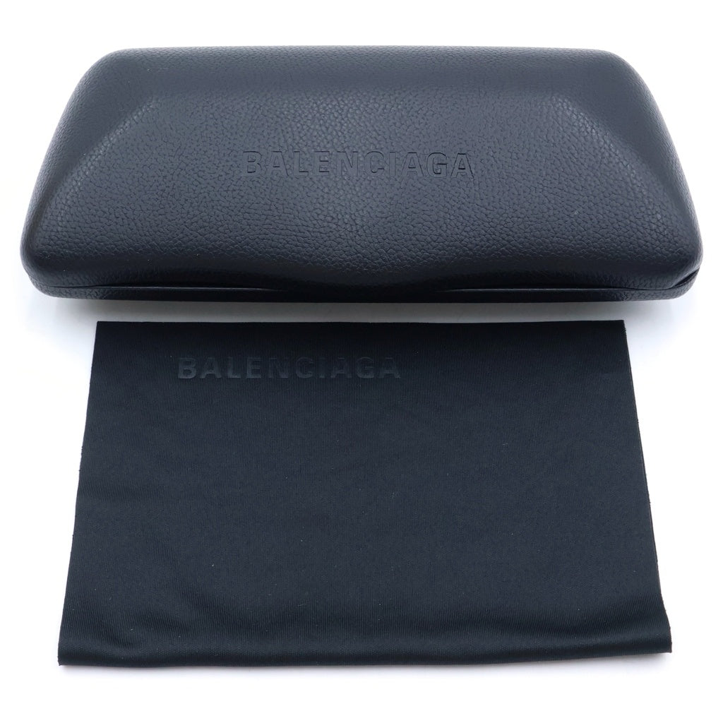BALENCIAGA(バレンシアガ) DYNASTY RECTANGLE ダイナスティ レクタングル BBロゴ サングラス アイウェア ブラック/ゴールド BB0096S レディース