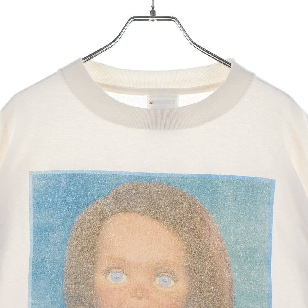 SAINT MICHAEL(セントマイケル) 26AW CKY_SS T-SHIRT/SAINT/WHITE CHUCKY チャッキー プリント半袖Tシャツ カットソー ホワイト SM-MK1-0000-C68