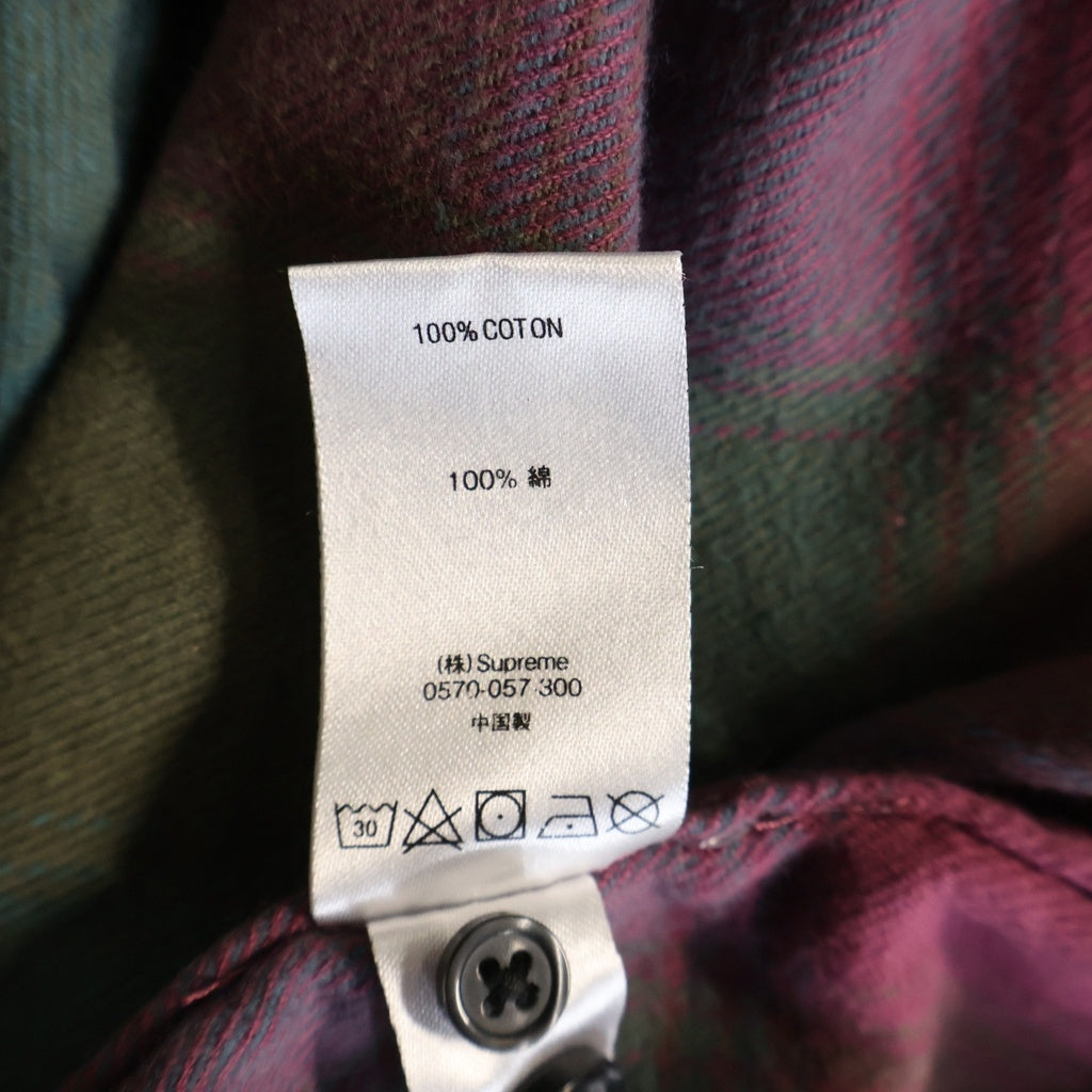 SUPREME(シュプリーム) 18AW Shadow Plaid Flannel Shirt シャドープレイド フランネル長袖シャツ マルチ