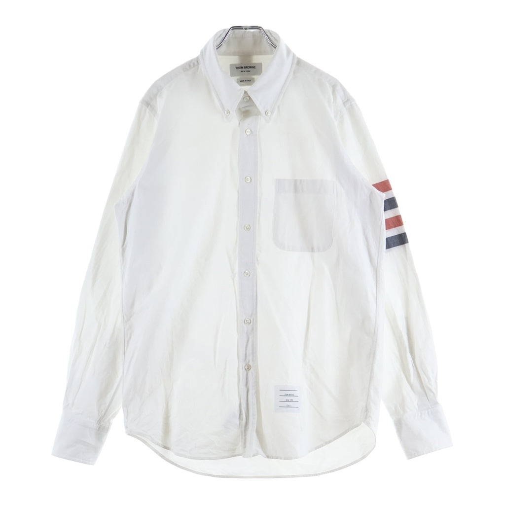 THOM BROWNE(トムブラウン) 4BAR L/S SHIRT オックスフォード 長袖シャツ ホワイト MWL272A-05245100